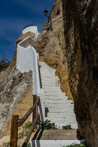 View of staircase of building
