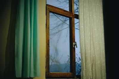 Reflection of window in house