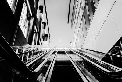 Low angle view of modern building in city