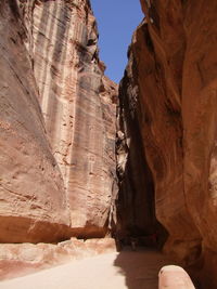 View of rock formations