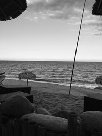 View of calm sea against the sky