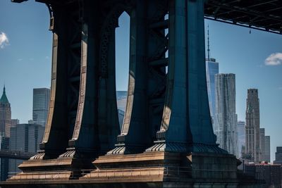 Low angle view of skyscrapers