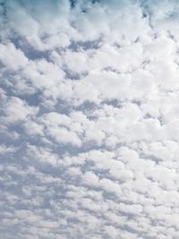 Low angle view of clouds in sky