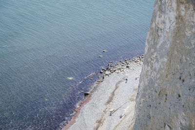 High angle view of beach