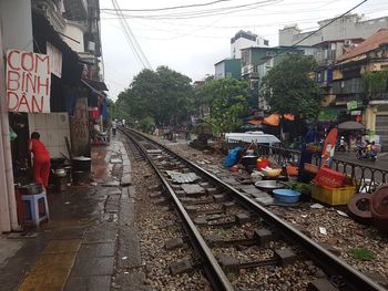 View of railroad track