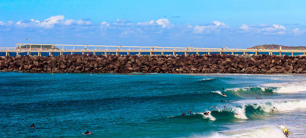 Scenic view of sea against sky