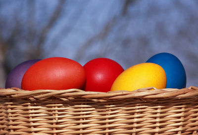 Close-up of fruits in basket