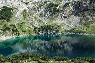 Scenic view of drachensee lake