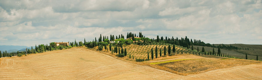 Panoramic view of landscape against sky