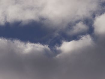 Low angle view of clouds in sky