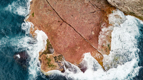 Scenic view of sea waves