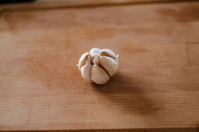 High angle view of food on table