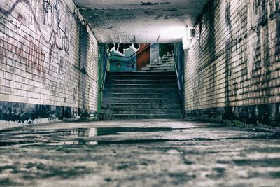 Interior of abandoned building