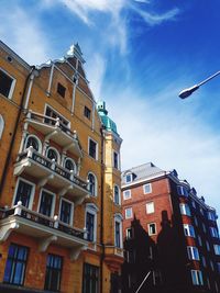 Low angle view of apartment building