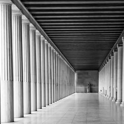 Colonnade of building