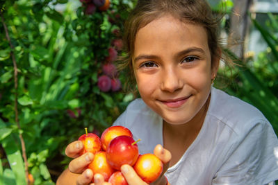 Portrait of smiling young woman