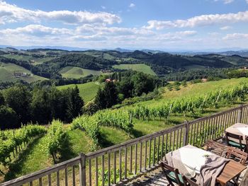 Scenic view of landscape against sky