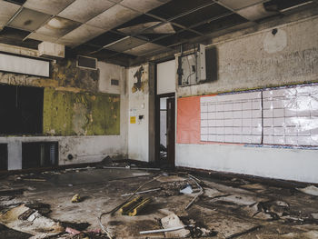 View of abandoned building