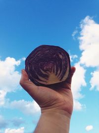 Low angle view of cloudy sky