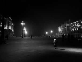 City street at night