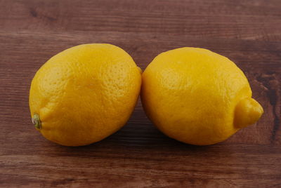 Close-up of oranges on table