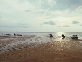 Scenic view of sea against sky