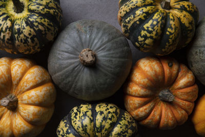 Full frame shot of pumpkins