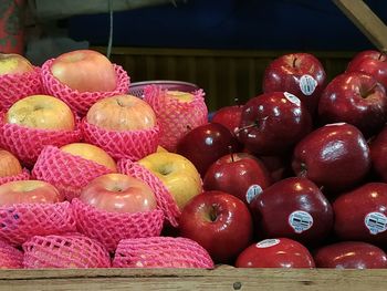 Close-up of fruits at market stall