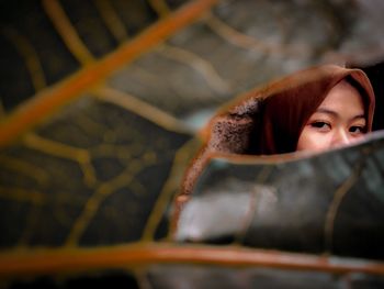 Portrait of beautiful young woman