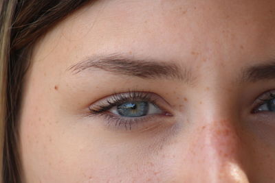 Close-up portrait of woman