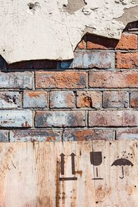 Full frame shot of weathered wall