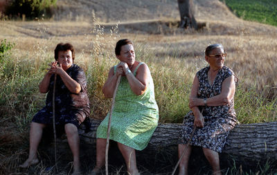 Group of people on the ground