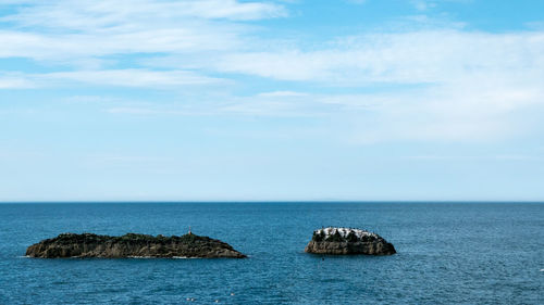 Scenic view of sea against sky