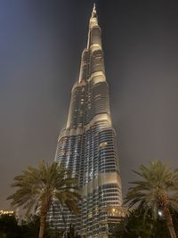 Low angle view of modern building against sky