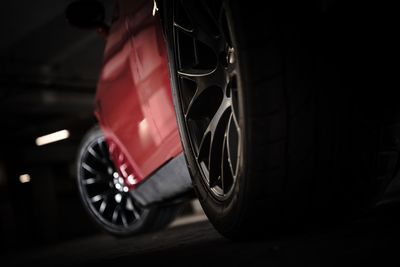 Close-up of vintage car