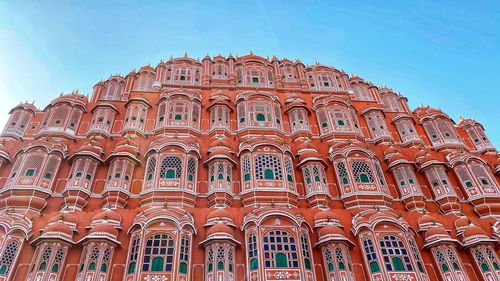 Low angle view of historic building against sky