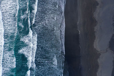 High angle view of sea