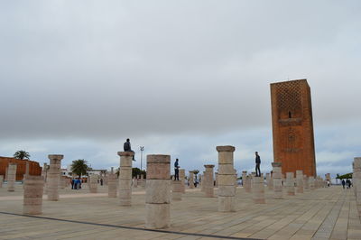 View of historical building against cloudy sky