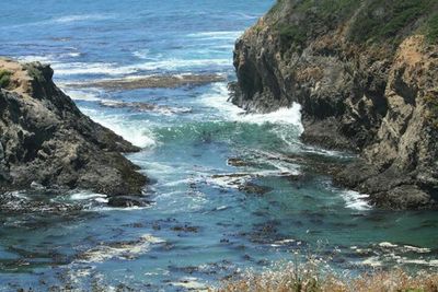 Rocks on sea shore