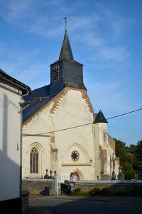 Low angle view of historical building against sky