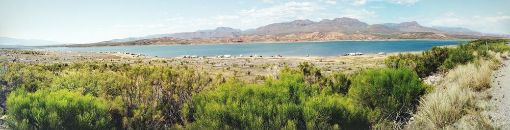 Scenic view of lake