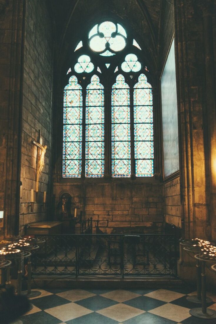 VIEW OF CHURCH WITH WINDOWS