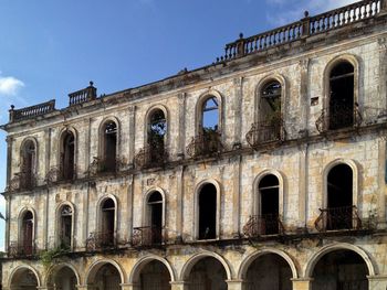 Low angle view of building against sky