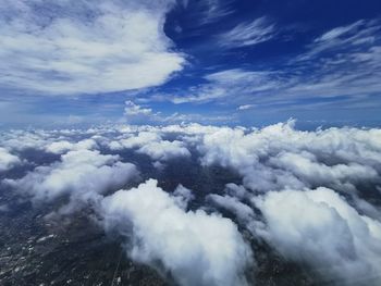 Low angle view of clouds in sky