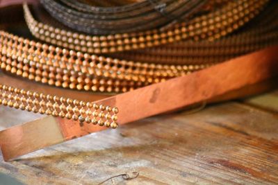 Full frame shot of table