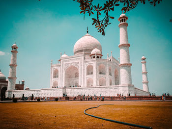 View of historical building against clear sky