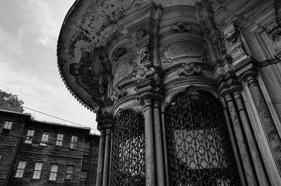 Low angle view of historical building against sky
