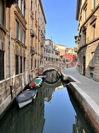 Boats in canal
