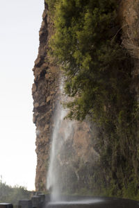 Rock formations on mountain