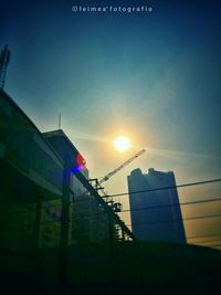 Low angle view of built structure against clear sky